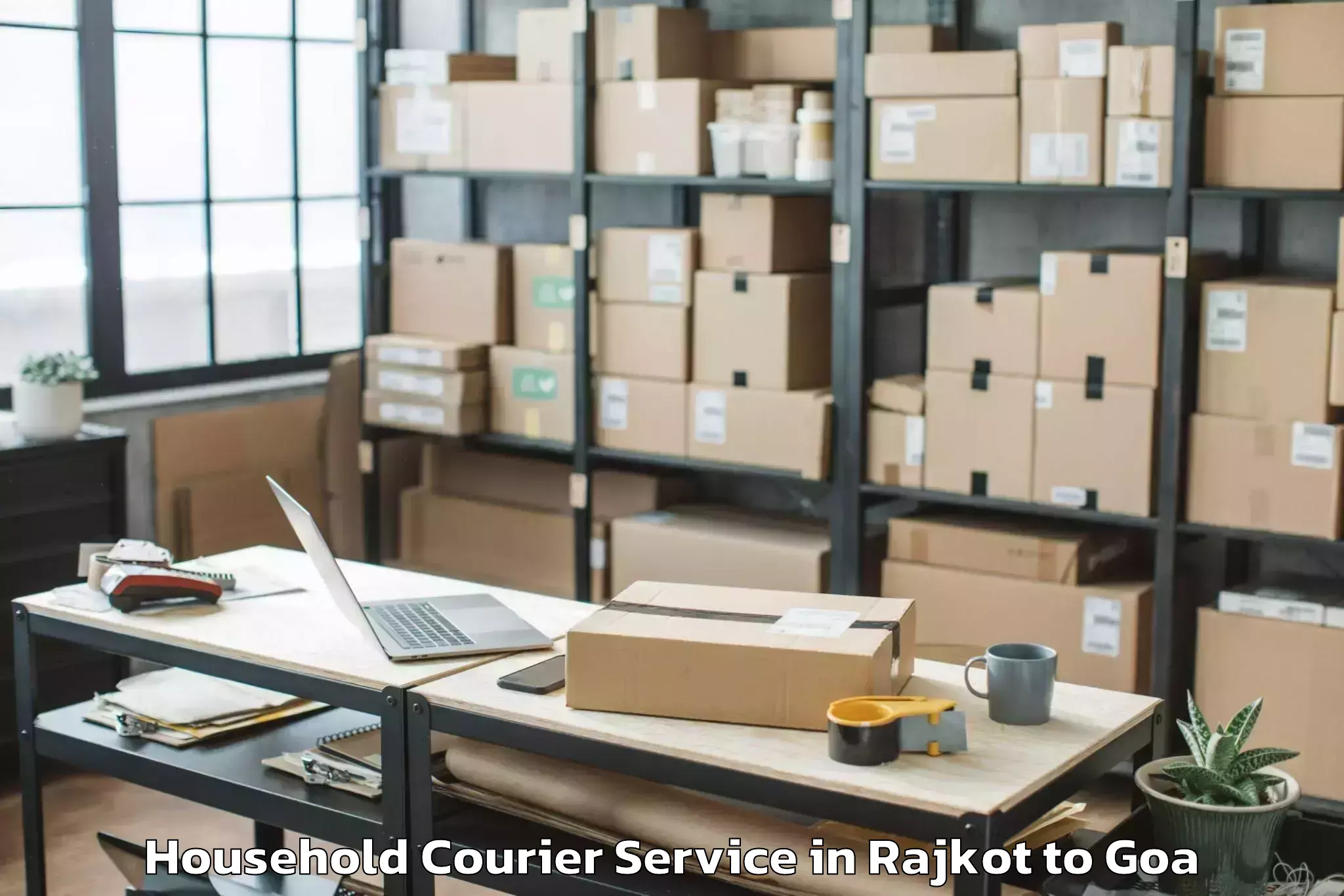 Trusted Rajkot to Cuncolim Household Courier